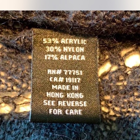 Vintage Y2K Betsey Johnson black crochet cardigan with ribbon M - Picture 8 of 9